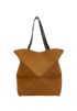 Puzzle Fold Tote L, &pound;750, Handbags, Brown, Suede, Front view